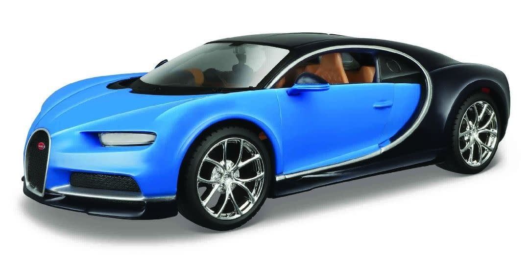 Maisto 1/24 Assembly Line Bugatti Chiron (Blue/Black)