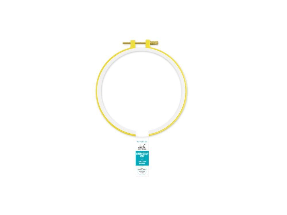 Needle Crafter 6.4&quot; Plastic Embroidery Hoop w/Brass Clamp