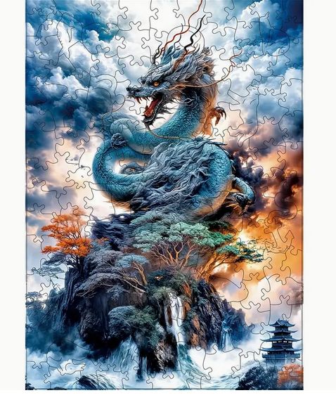 PMO Dragon Wooden Puzzle