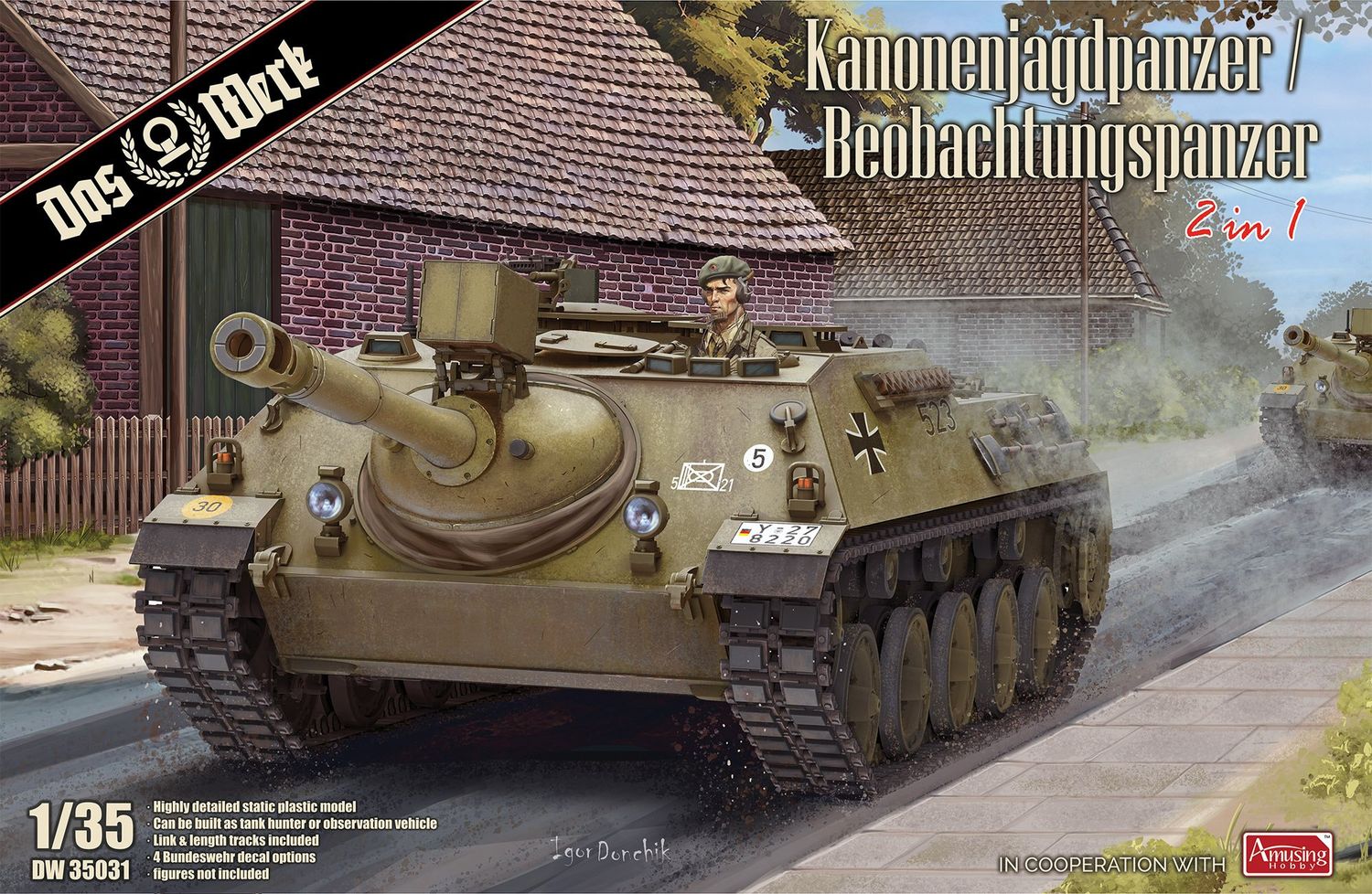 Das Werk 1/35 90mm Kanonenjagdpanzer Beobachtungspanzer