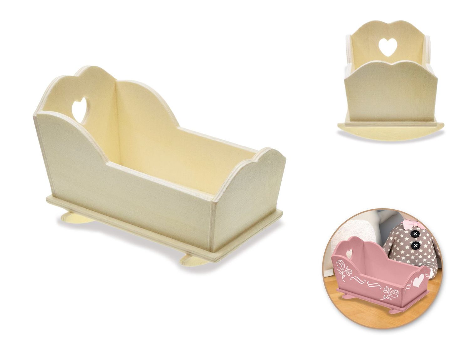 MultiCraft DIY Baby Cradle 4.6&quot;x3&quot;x2.6&quot;