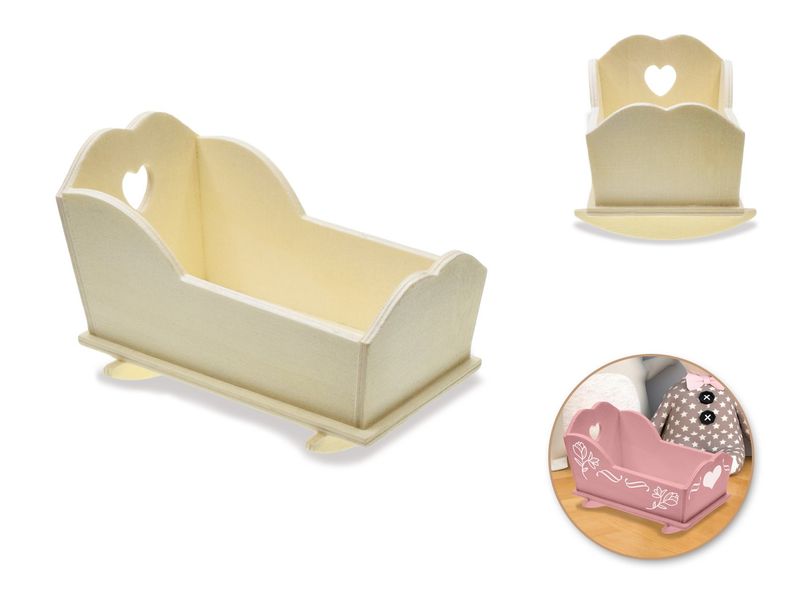 MultiCraft DIY Baby Cradle 4.6&quot;x3&quot;x2.6&quot;