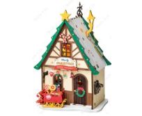 Robotime Rolife Twinkling Christmas House DIY Miniature Doll House Kit