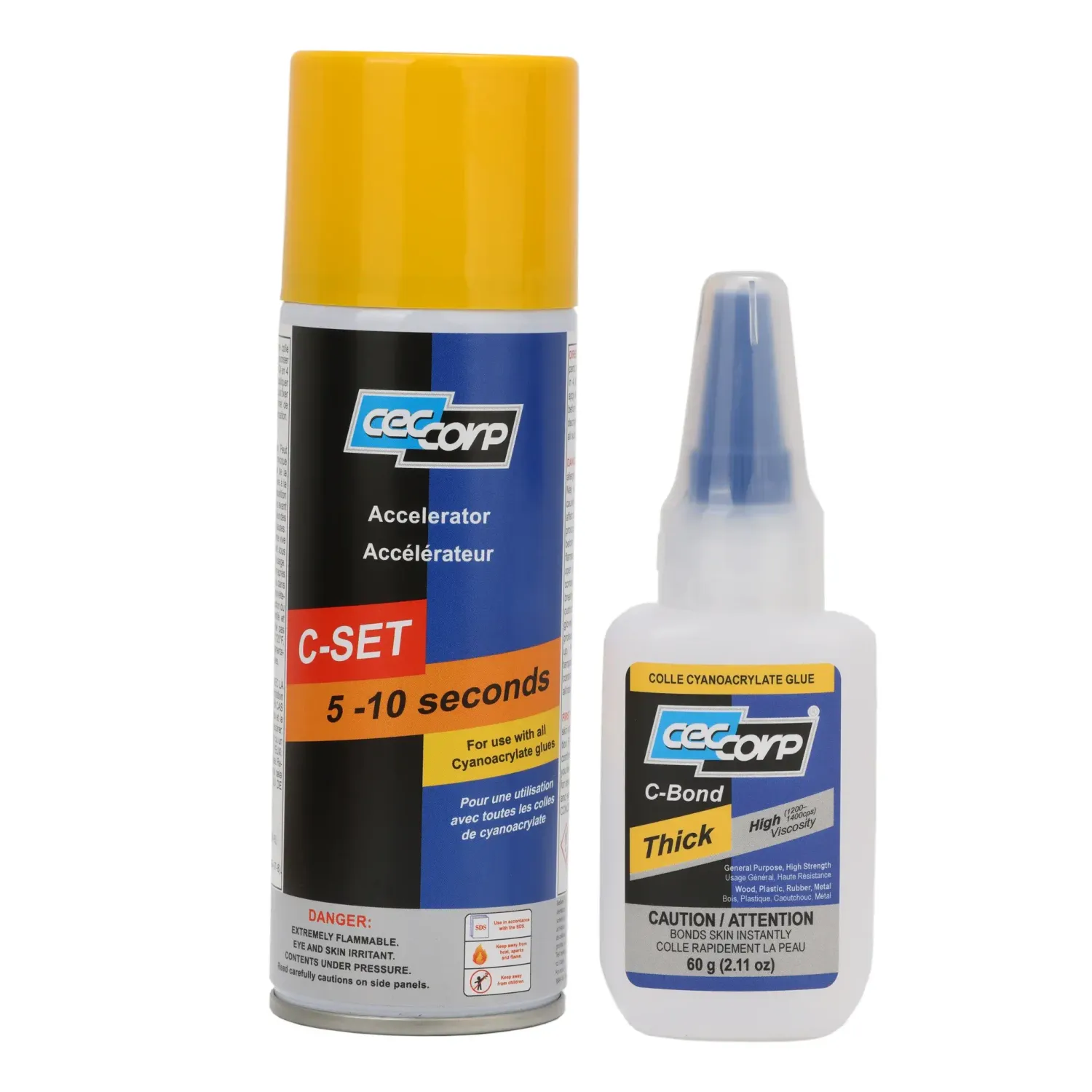 CEC Corp Bundle C-Set Accelerator and C-Bond Thick 60g