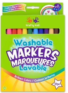 Krafty Kids Lil' Artist Washable Markers 12pk