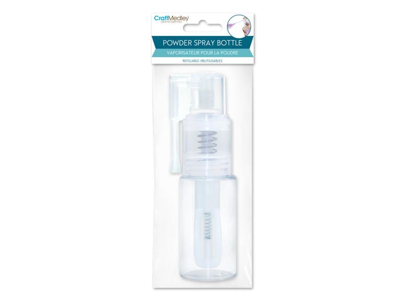 CraftMedley 35ml Spray Bottle for Powder Refillable with Screw Top