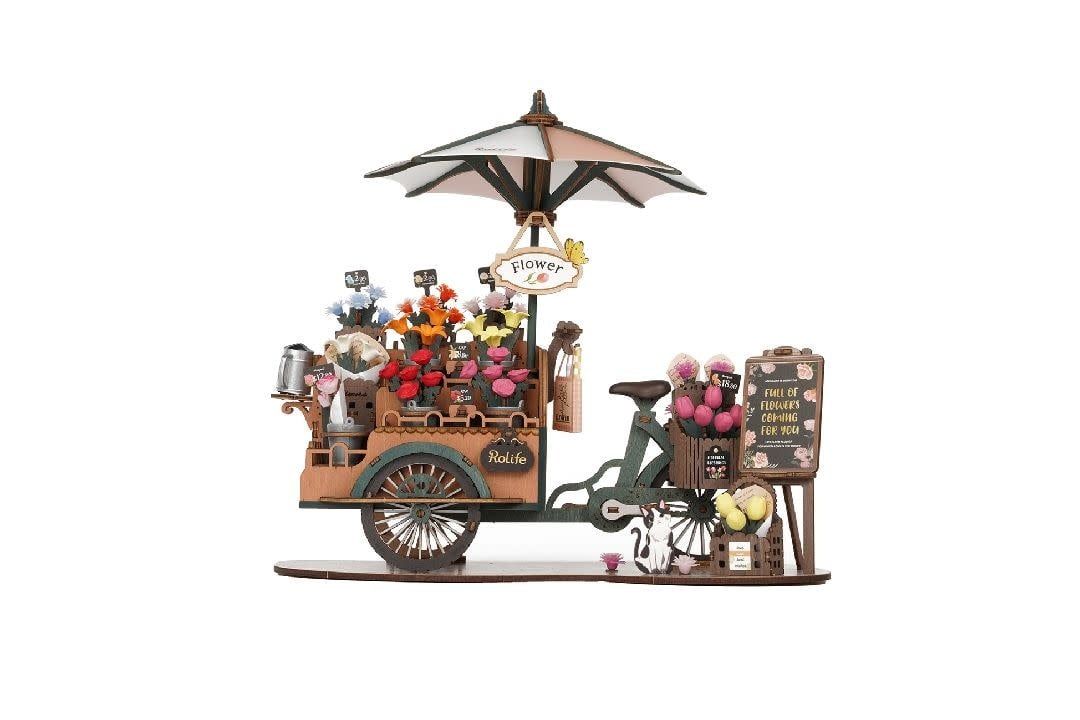 Robotime 3D Wooden Puzzle Blossom Cart 187 piece