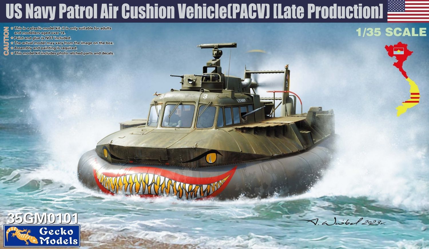 Gecko 1/35 US Navy Patrol Air Cushion Vehicle(PACV)[Late Production]