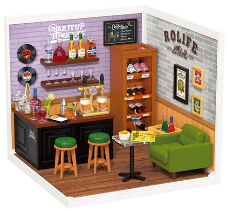 Robotime Super Creator Leisurely Cheers Bar DIY Plastic