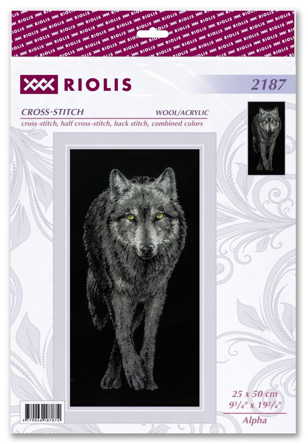 RIOLIS ALPHA WOLF-COUNTED CROSS STITCH