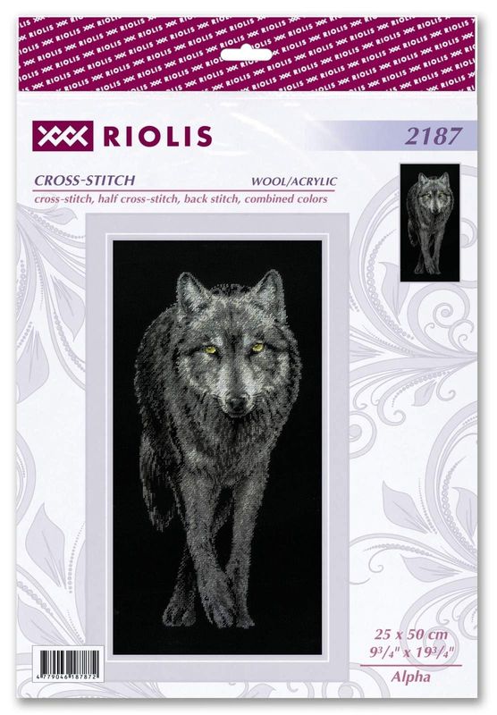 RIOLIS ALPHA WOLF-COUNTED CROSS STITCH