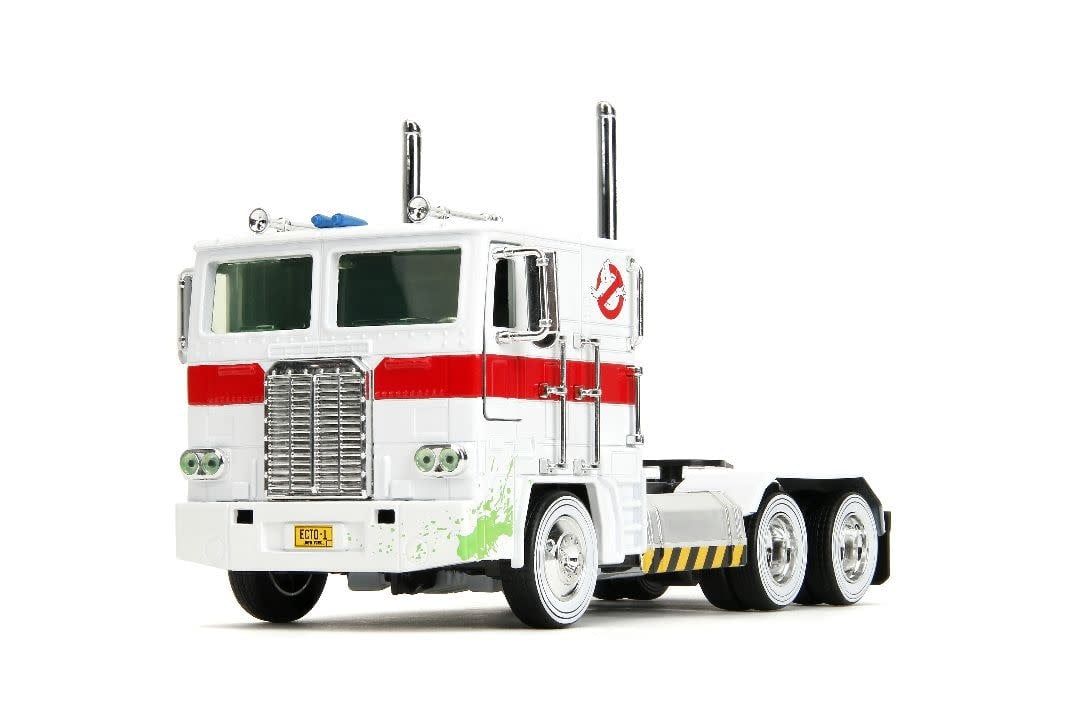Jada Toys 1/24 "Hollywood Rides" Transformers - G1 Optimus Prime (w/ ECTO-1 Graphics)