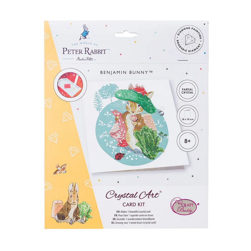 Craft Buddy Benjamin Bunny Crystal Art Card Kit
