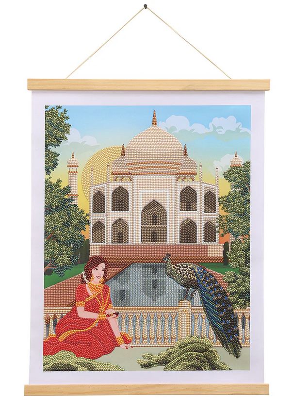 Craft Buddy Taj Mahal Crystal Art Scroll Kit