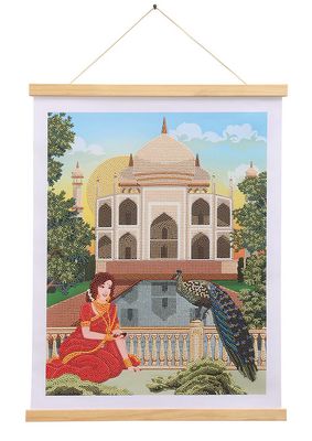 Craft Buddy Taj Mahal Crystal Art Scroll Kit