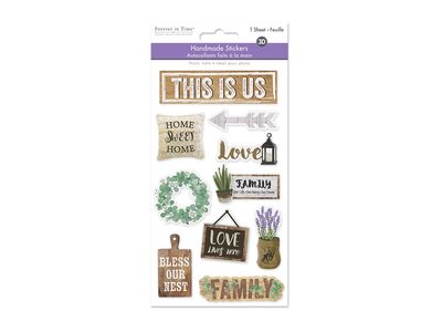 Forever In Time 4.4x7.5in Handmade Sticker 3D This Is Us