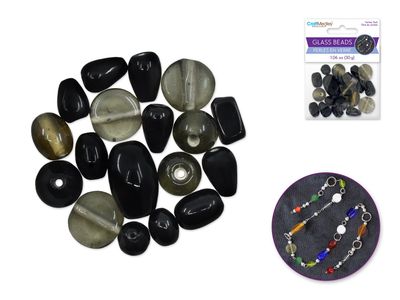 CraftMedley 8-14mm Glass Beads Handmade Lampwork Mix Pack Opal 30g