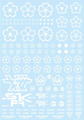 HiQParts HiQ Parts Sakura Decal White 1pc