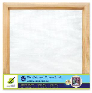 Colorfactory 10x10in Wood Mounted Canvas Panel