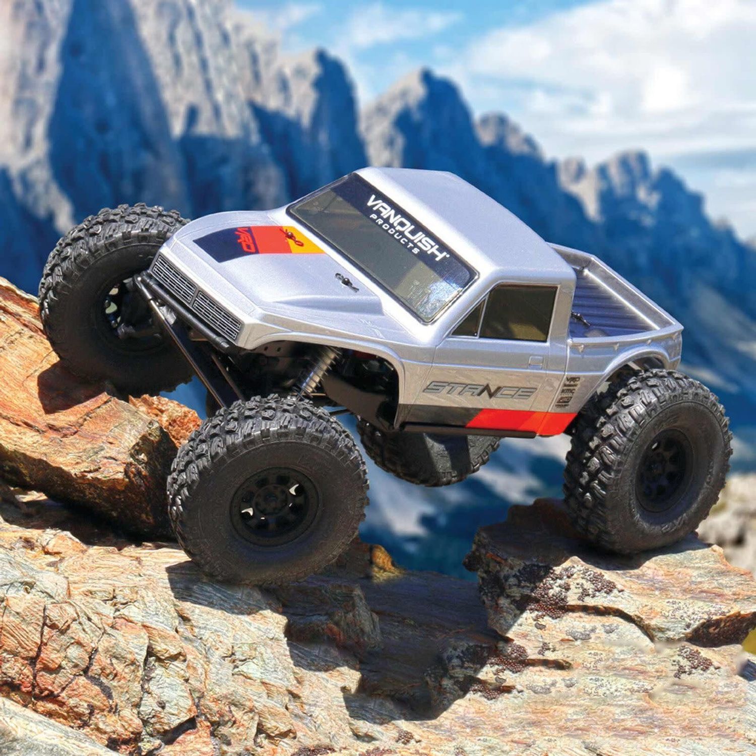 Vanquish 1/10 VRD Stance Brushed Rock Crawler RTR, Silver