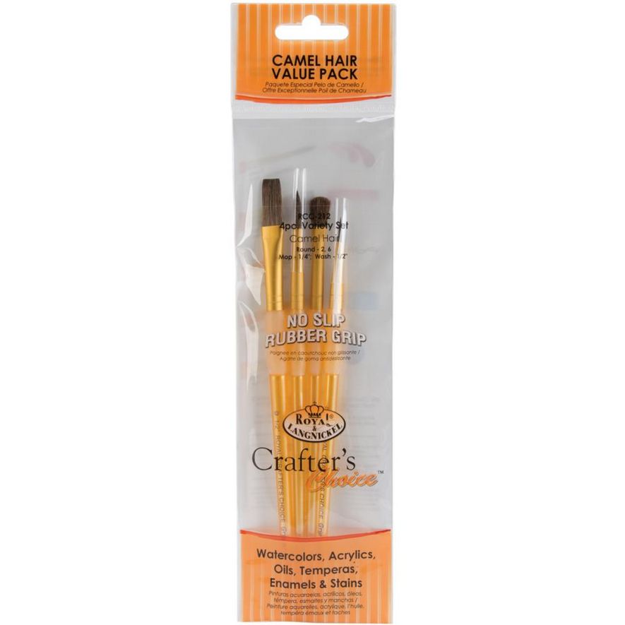 Royal Brush Crafter&#39;s Choice Camel Brush Set
