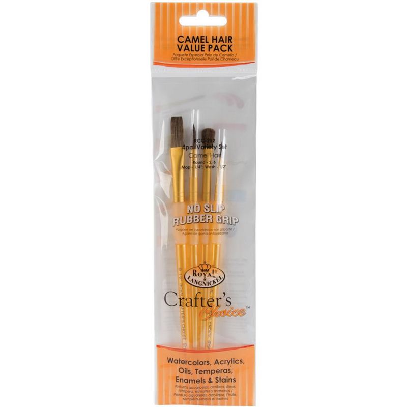 Royal Brush Crafter&#39;s Choice Camel Brush Set