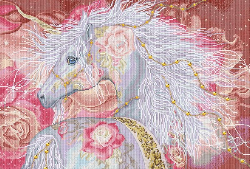 Diamond Dotz Art Kit 26&quot;X38&quot; Licorne Floral