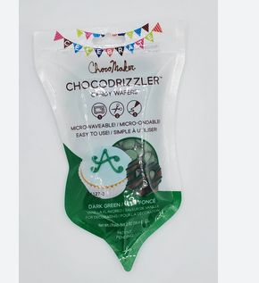 Choco Maker Dark Green Chocodrizzler Candy Wafer 2oz