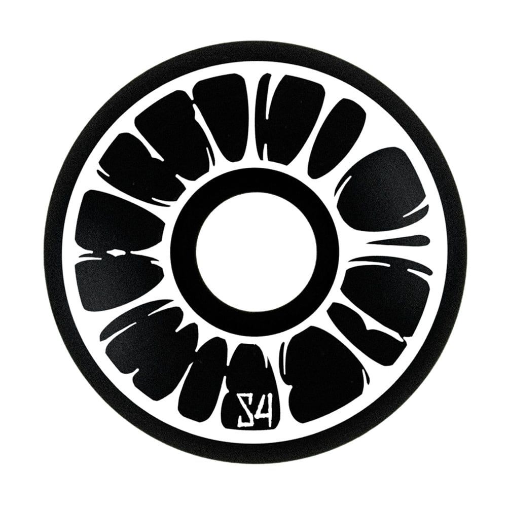 Retna Co. Black/White, 100A 54mm Radial Slim Wheels