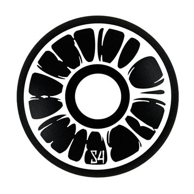 Retna Co. Black/White, 100A 54mm Radial Slim Wheels