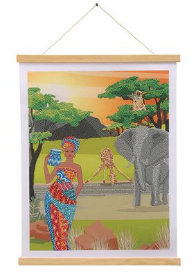 Craft Buddy Savanna Crystal Art Scroll Kit