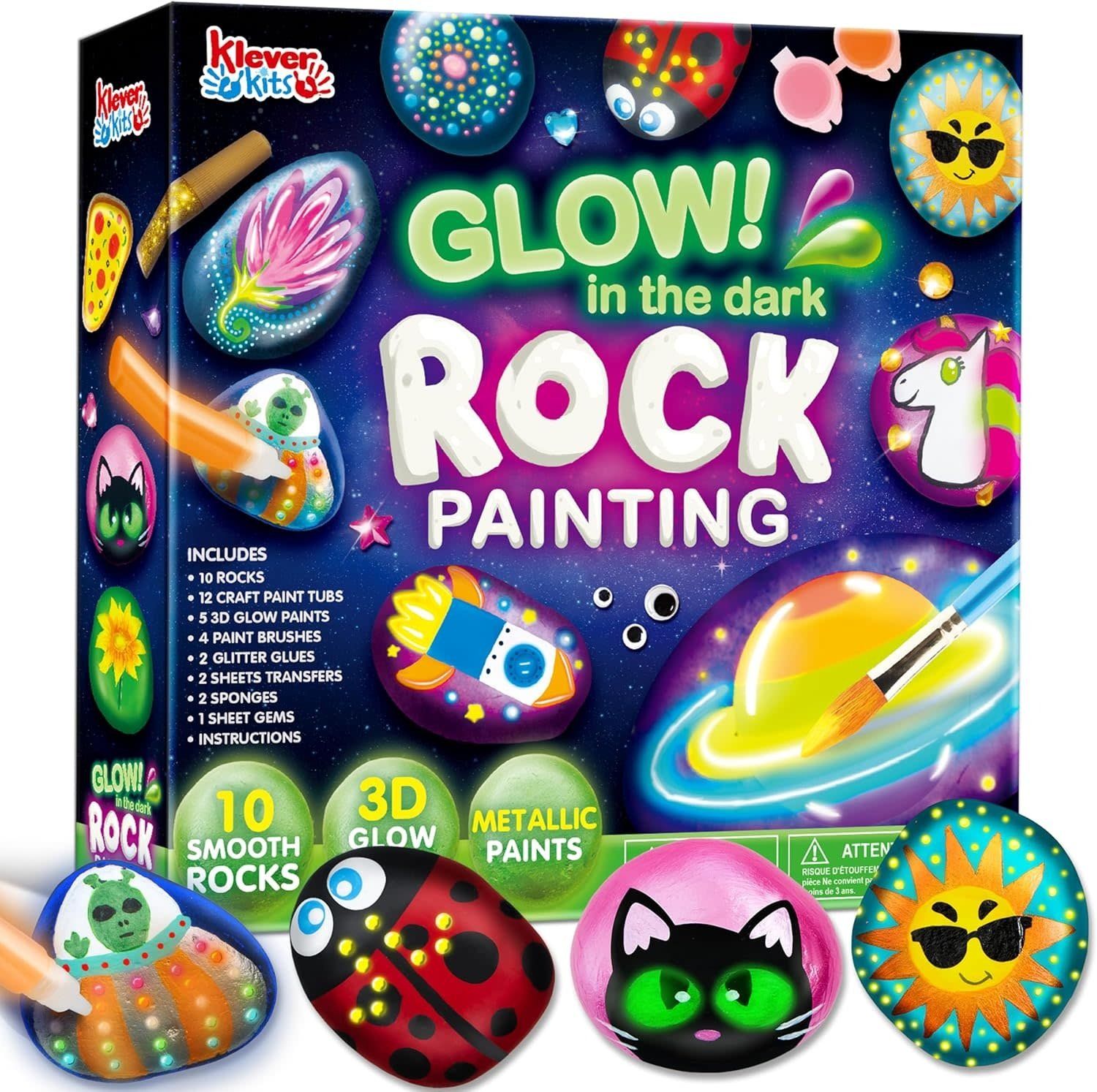 Rock Painting Kit- Glow in The Dark