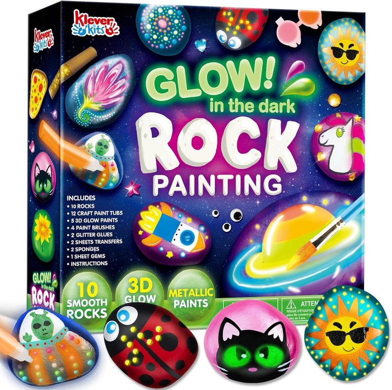 Rock Painting Kit- Glow in The Dark