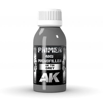 AK Interactive Grey Primer and Microfiller 100ml