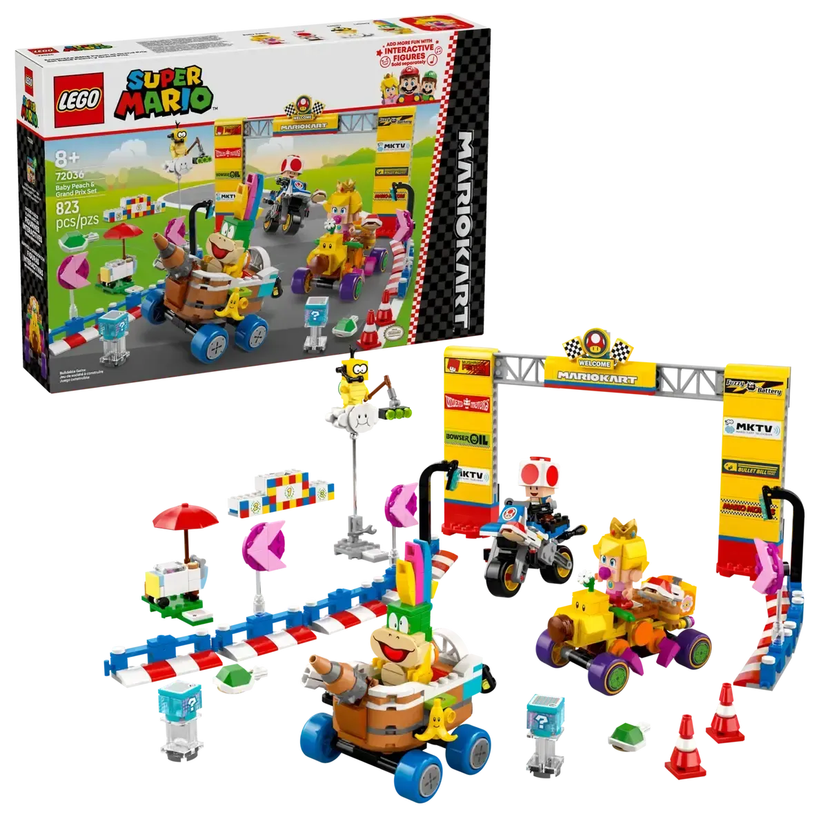 Lego Mario Kart Baby Peach &amp; Grand Prix Set