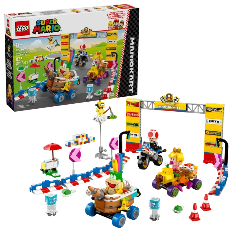 Lego Mario Kart Baby Peach &amp; Grand Prix Set