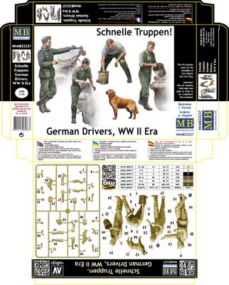 Masterbox Models 1/35 WWII Schnelle Truppen German Drivers
