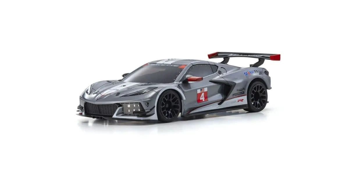 Kyosho MINI-Z RWD BODY ONLY MR-04 ReadySet Chevrolet Corvette C8.R Gunmetal/White