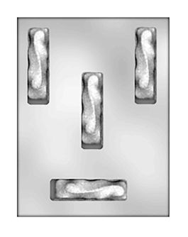 McCall&#39;s Bakers Chocolate Mold Chocolate Bar Swirl Top 3.5x1in