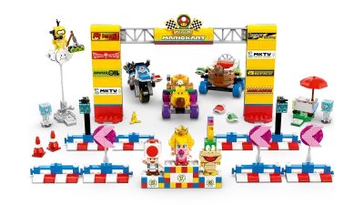 LEGO Super Mario Mario Kart Baby Peach and Grand Prix Set 823 piece