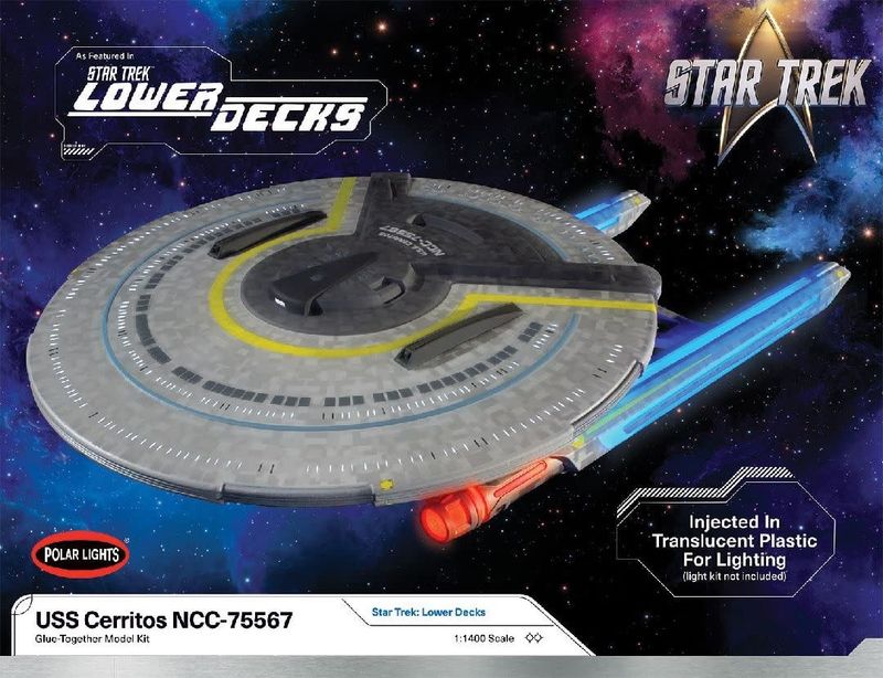 Polar Lights Star Trek Lower Decks U.S.S. Cerritos 1/1400 Kit (Level 2)