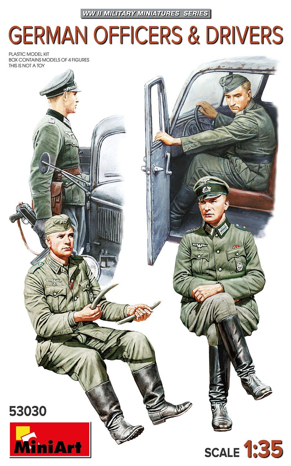 Miniart 1/35  German Officers &amp; Drivers