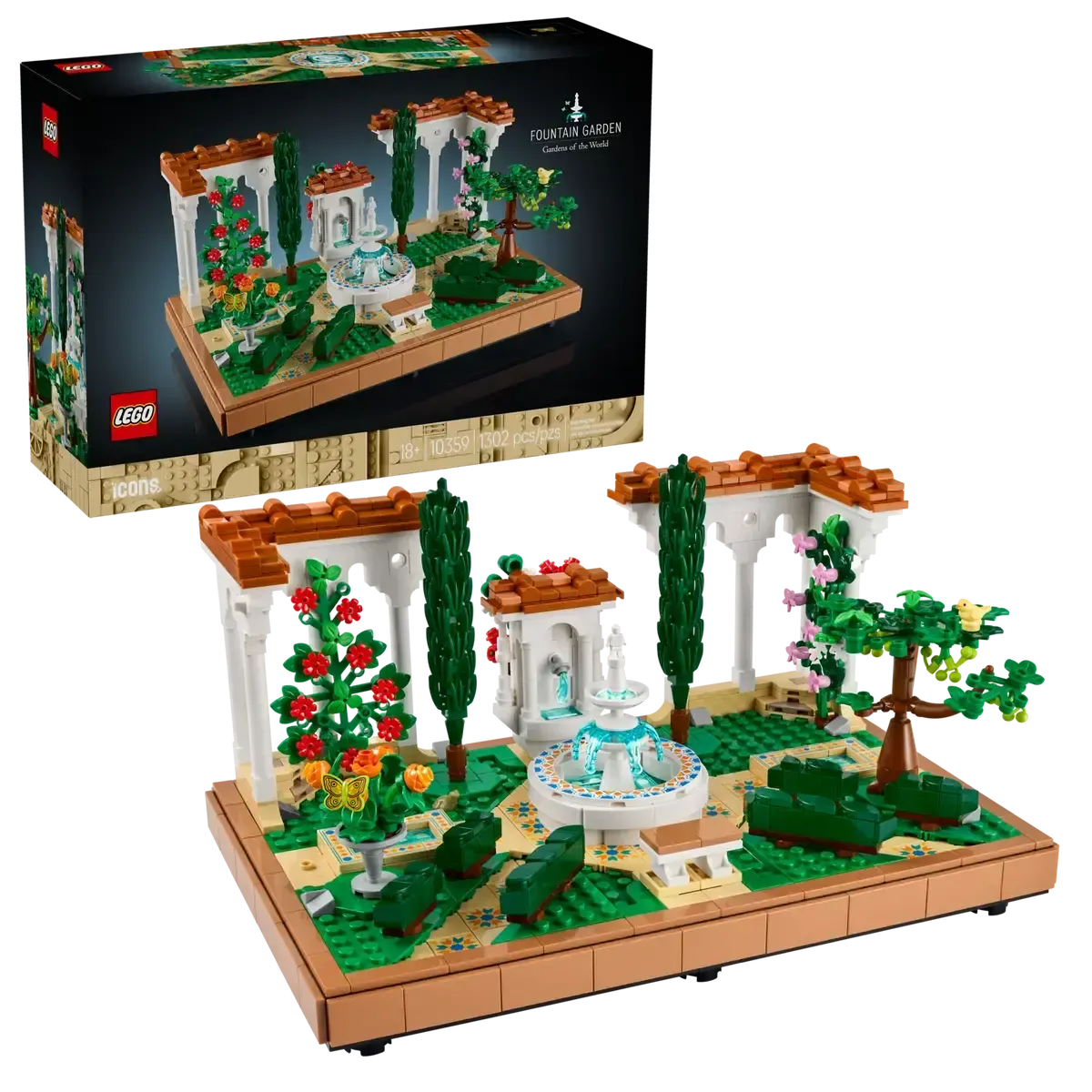 Lego Fountain Garden