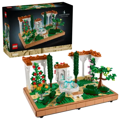 Lego Fountain Garden