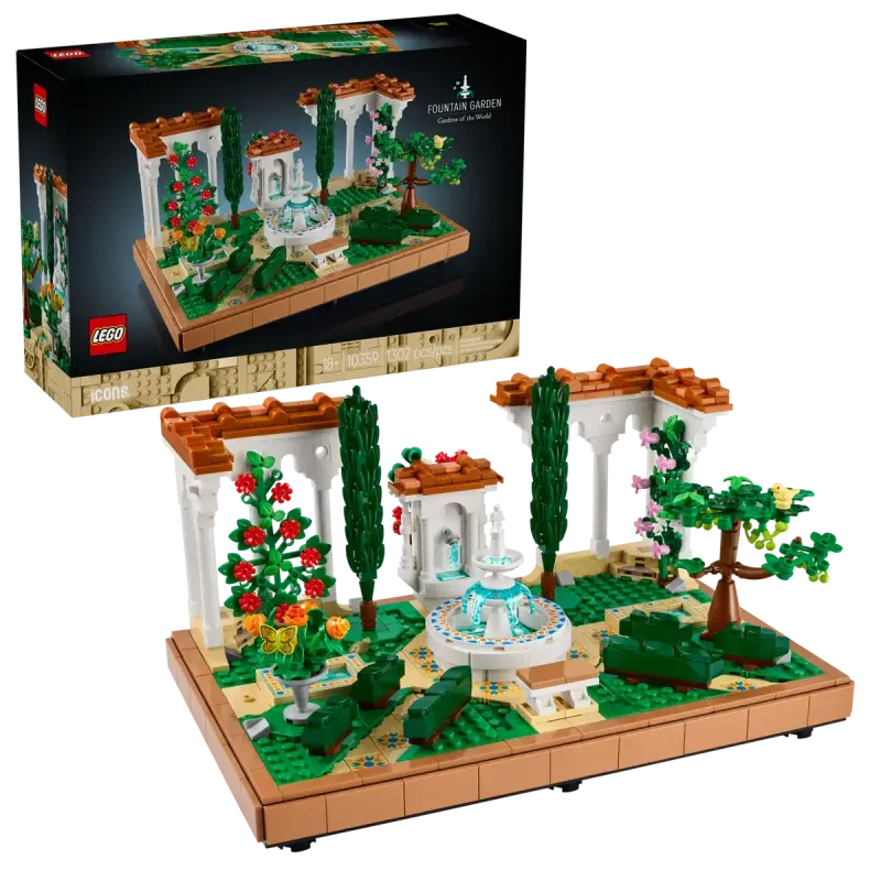 Lego Fountain Garden
