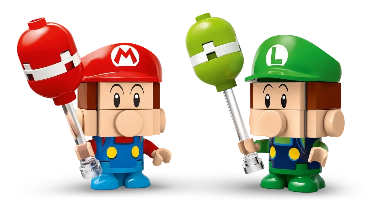 Lego Mario Kart Baby Mario vs. Baby Luigi
