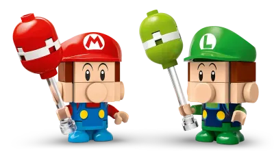 Lego Mario Kart Baby Mario vs. Baby Luigi