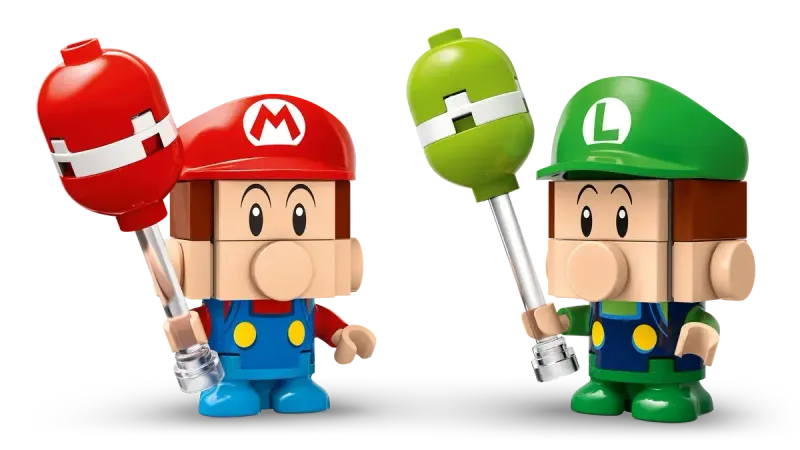 Lego Mario Kart Baby Mario vs. Baby Luigi
