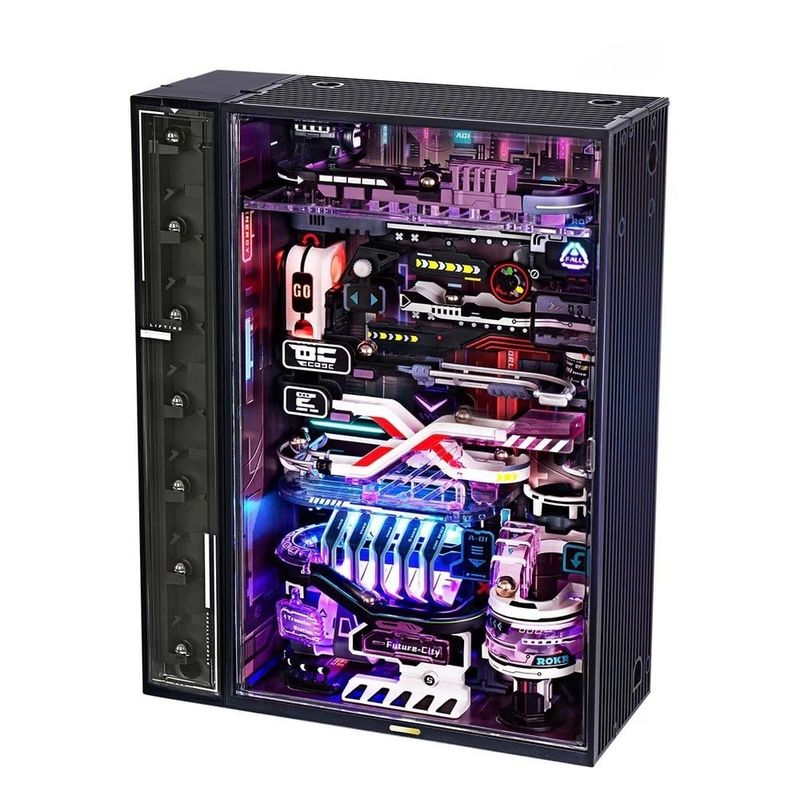 Robotime The Future City Book Nook Shelf Insert