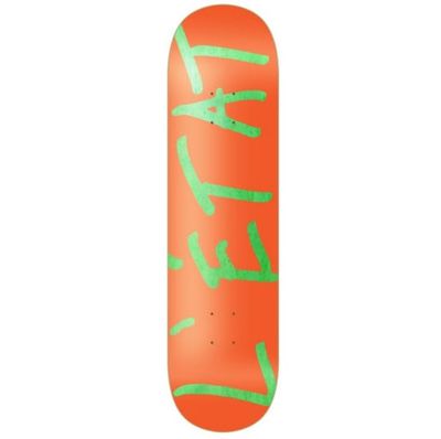 L’État Team Script Twin Shape Orange on Green 8.25 Deck